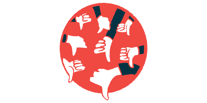 An illustration of thumbs in a circle doing the thumbs down motion.