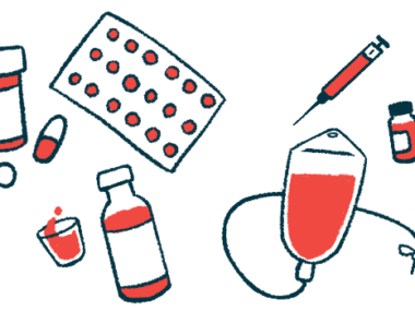 Illustration of various medications in several different bottles.