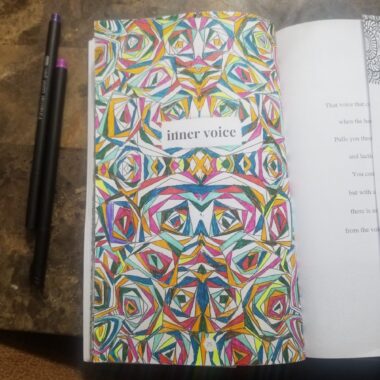 a book of coloring pages adjacent to poetry